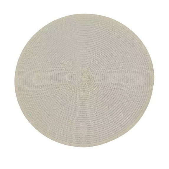 TaTaai 4Pcs Round Braided Placemats Table Mats for Dining Tables Woven Washable Non-Slip Place mats