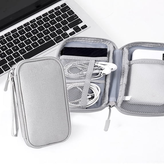 TaTaai 5Pcs Hard Travel Electronic Organizer Case for Chargers Cables Tech Organizer Hard Drive USB Flash Disk SD Card Portable Electronics Accessories Bag