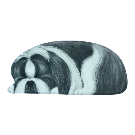 TaTaai 5Pcs Pet Shaped Carpet Dog Shape Rug Soft Bedroom Rugs Lovely Living Room Carpet Door Mat Non Slip Absorbent Machine Washable Durable Bathroom Carpet Area Rug
