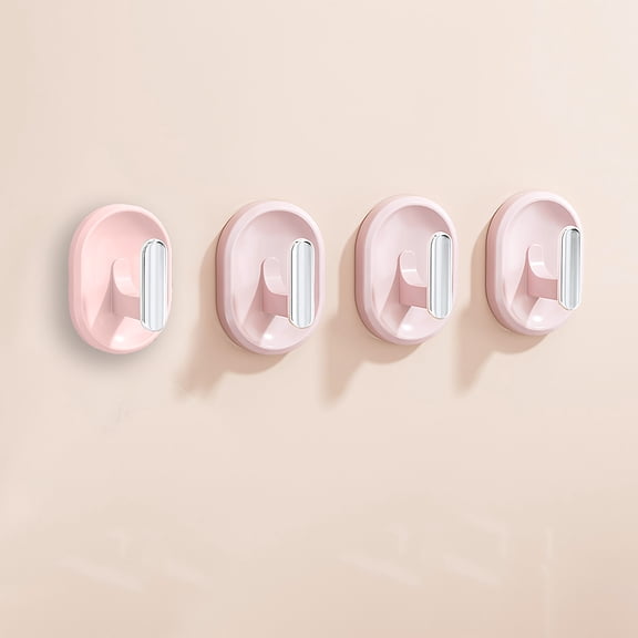 TaTaai 8Pcs Adhesive Coat Hooks Kitchen Wall Hooks- Nail Free Sticky Hangers，Reusable Utility Towel Bath Ceiling Hooks