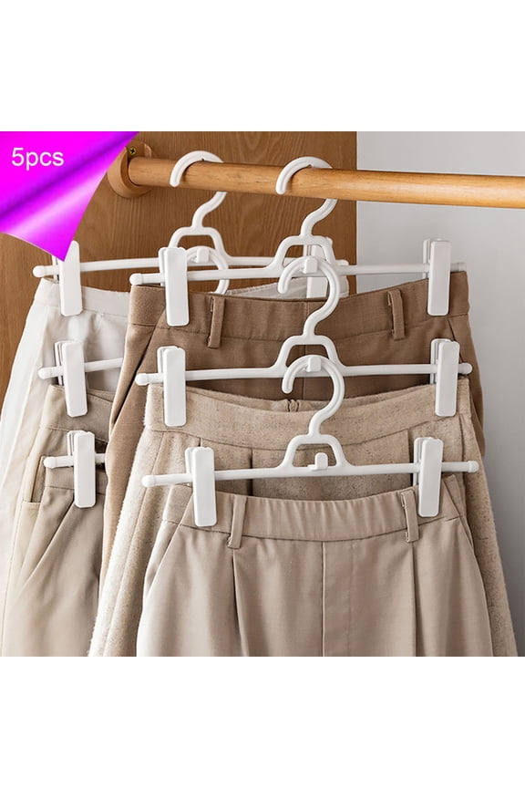 10Pcs Multifunctional Clothes Hanger with Clips,Clothes Drying Racks Windproof for Drying Socks Bras Underwears Baby Clothes, Hats Scarfs Towels Pants and Gloves Diaper