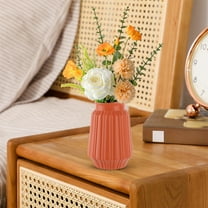 TaTaai 1Pcs Composite Plastics Flower Vase, Unbreakable Imitation Glazed Look Vase for Home Decor Centerpieces, Arranging Bouquets