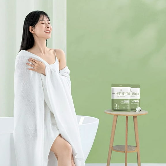 TaTaai 1Pcs Disposable Bath Towels Durable Large Portable Thicken Camping Towels Quick Dry, Absorbent,Ultra Soft for Travel Hotel Swimming Gym Sauna Spa Pet Sports Hiking Beach Spa