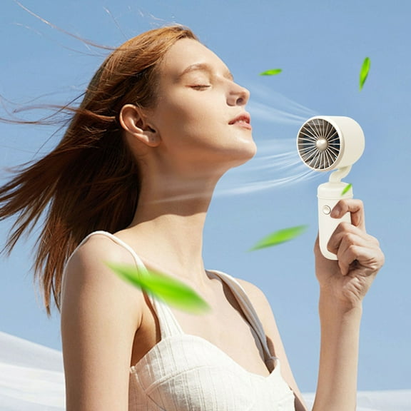 TaTaai 1Pcs Mini Handheld Fan,Portable Fan Rechargeable with 3 Speeds,Travel Essential Summer Accessory for Women: Hand fan for, Makeup, Eyelash, and Face Cooling