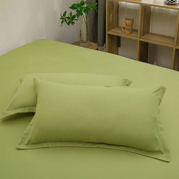 TaTaai 1Pcs Pillow Shams Soft Brushed Microfiber Pillowcases Weave for Ployester, Wrinkle, Fade, King 19x29in