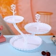 thumbnail image 1 of TaTaai 1Pcs Plastic Cupcake Stands, 3 Tier Cupcake Stand, Dessert Tower Tray for Tea Party, Baby Shower and Wedding, 1 of 5