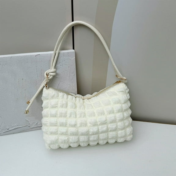 TaTaai 1Pcs Puffer Tote Bag for Women, Large Lightweight Quilted Carryall, Paddin Puffy Crossbody Purse Soft Hobo Shoulder Handbags