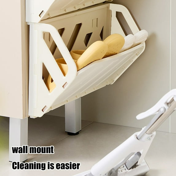 TaTaai Clearance 1Pcs Wall Mounted Shoe Rack, Strips shoe organizer Space Saving Wall Mount Shoe Storage for Camper shoe hanger