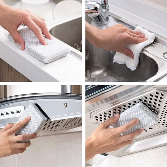 TaTaai 20Pcs Heavy Duty Dish Scrubbers, Non-Scratch Scouring Pads - Odorless & Long Lasting Mesh Dish Cloth - Replace Sponges - Kitchen, Floor and Bathroom Usage