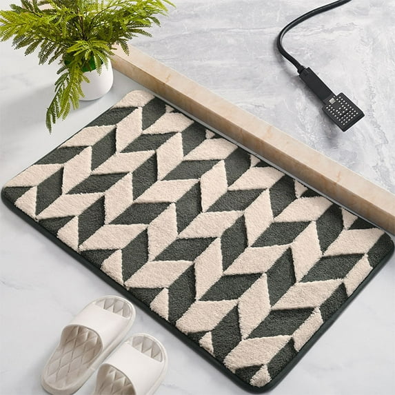 TaTaai 2Pcs Bathroom Rugs Bath Mats for Bathroom Bathrug or Shower Mats Non Slip Tub Mat, Farmhouse Bathmat Small Boho Bath Room Rug