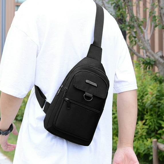 TaTaai 2Pcs Crossbody Bags for Women Men Trendy Sling Bag Bakpack Casual Chest Bag with Convertible Shoulder Strap