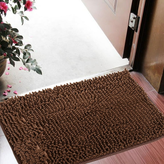 TaTaai 2Pcs Indoor Outdoor Door Mat, Non-Slip Absorbent Dirt Trapper, Low-Profile Washable Inside Entrance Front Floor Mat, Sturdy Soft Entry Doormats for Entryway
