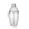 thumbnail image 1 of TaTaai 2Pcs Plastic Cocktail Shaker with Scale, Clear Plastic Cocktail Shaker Bottle Wine Mixer Bottle Cocktail Tea Measuring Jigger for Bar Party Home Use, 1 of 5