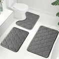 thumbnail image 1 of TaTaai 3Pcs Bathroom Rug Ultra Soft, Thick Absorbent Bath Mats, Non Slip Chenille Toilet Mat for Bathroom, Bedroom, Kitchen, 1 of 5