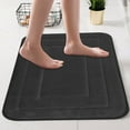 thumbnail image 1 of TaTaai 3Pcs Coral Velvet Bath Mat, Bathroom Rugs Non Slip Washable Thin Absorbent Quick Dry Bath Mat Fits Under Door Bathroom Floor Mat Perfect for Bath, Shower, or Sink, 1 of 5