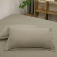 thumbnail image 1 of TaTaai 3Pcs Pillow Shams Soft Brushed Microfiber Pillowcases Weave for Ployester, Wrinkle, Fade, King 19x29in, 1 of 5