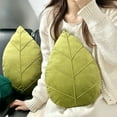 thumbnail image 1 of TaTaai 3Pcs Plush 3D Leaf Shaped Plants Throw Pillow, Green Plant Shaped Cute Plush Cushion for Bedroom Home Decoration, 1 of 6