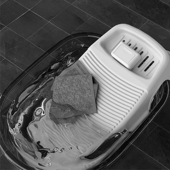 TaTaai Clearance 3Pcs Wash Board, Washboard for Hand Washing Clothes, Plastics Laundry Scrub Board Household With Holder Portable