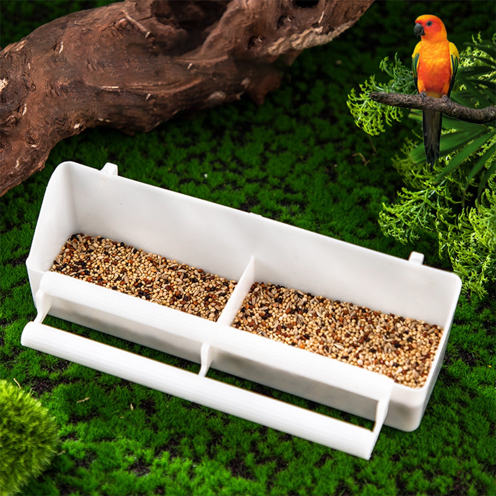 4 PCS Bird Feeder And Waterer - Plastic Cage Cup For Chicken Duck Pigeon Feeding
