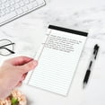 thumbnail image 1 of TaTaai 4Pcs College Ruled Paper Note Pad Narrow Ruled Notepads Perforated Writing Pad Clear Print Horizontal Pads of Paper, 1 of 5