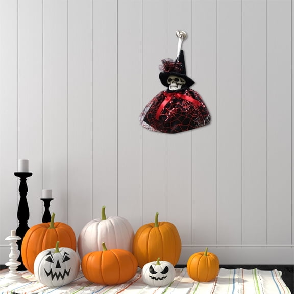 TaTaai 4Pcs Halloween Hanging Ghost, Skeleton Ghost, Party Decoration for Haunted House, Indoor/Outdoor