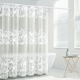 thumbnail image 1 of TaTaai 5Pcs Shower Curtain Liner, Flower EVA Shower Liner, Plastic Waterproof Shower Curtains, 1 of 7