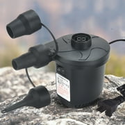 TaTaai Electric Air Pump, 110V AC/12V DC Portable Air Mattress Two-Way Universal Inflator Pump for Inflatables Pool, Airbeds, etc with 3 Nozzles