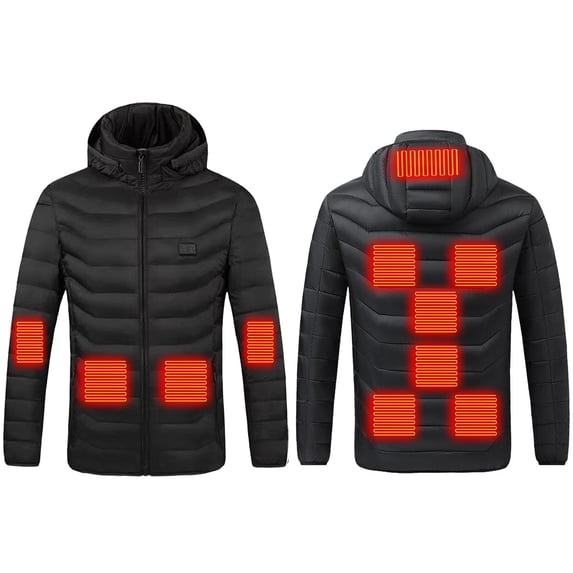 TaTaai Fall Winter Heated Jacket Men Women 21 Zone 4 Control USB Rechargeable Thermal Windproof Coat for Cold