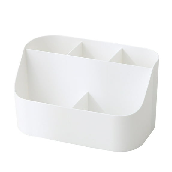 TaTaai Gift 5 Slots Desktop Storage Box Plastic Multifunctional Makeup Sorter Desk Office For Dorm Living Room
