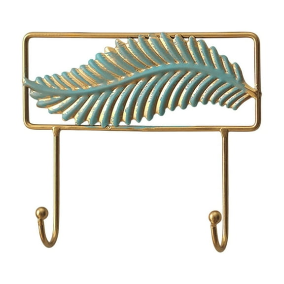 TaTaai Gift Coat Rack Wall Mount, Decorative Leaves Iron Hooks Iron Rustic Wall Hook Rack for Bathroom Entryway