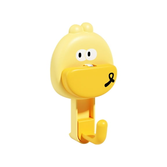 TaTaai Gift Duck Suction Cup Hooks, Movable Thick Plastic 4.2 Inch Suction Cup Hooks for Home, Bathroom and Bedroom