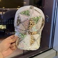 thumbnail image 1 of TaTaai Gift Fashion Bling Baseball Cap Hat, Embellished with Crystal Rhinestones, Faux Gemstones, Embroidery, 1 of 6