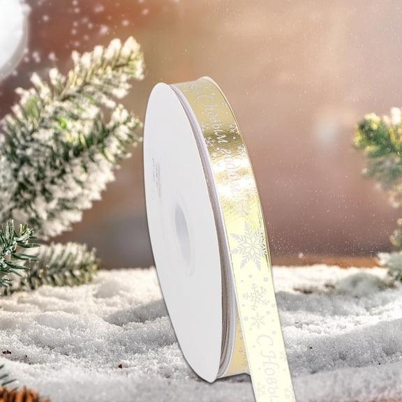 TaTaai Gift Satin Snowflake & Star Craft Ribbon, Use for Christmas Gift Wrapping,Party Decoration,All Crafting and Sewing
