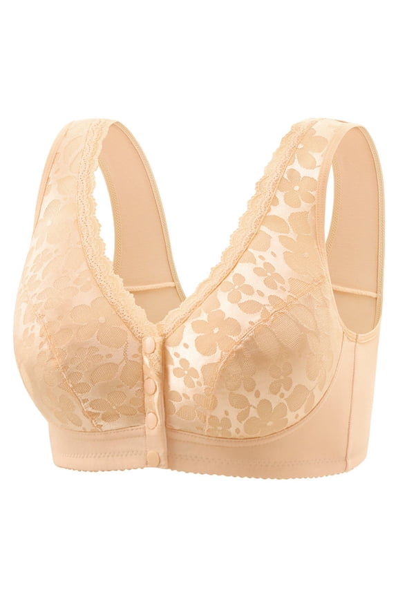 High Elastic Gathered Bra, Women's Steel Ring Thin Breathable Daily Underwear, Solid Color Design, Suitable for Four Season All-Day Wear Gift