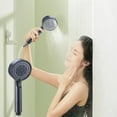 thumbnail image 1 of TaTaai High Pressure Shower Head with Handheld - 5 Spray Settings High Flow Detachable Rain Shower Heads with long Stainless Steel Hose, 1 of 8