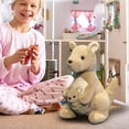 thumbnail image 1 of TaTaai Kangaroo Mother and Baby Plush Toy Set Realistic Soft Stuffed Animal Doll for Kids Nursery Decor Gift 12 Inches Cute and Huggable, 1 of 9