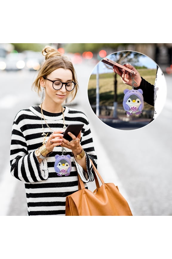 Lovely Fruit Lollipop Penguin Pendant Toy for Kids Women Cute Bag Charm Keychain Gift Sweet Candy Design Lightweight Durable Party Favor School Accessory