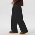thumbnail image 1 of TaTaai Men’s Sweatpants for Men Solid Color Straight Leg Side Layered Casual Jogging Pants for Sports Daily Gift, 1 of 9