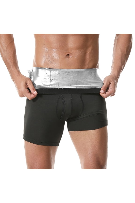 Mens Fitness Shorts Sweat Waist Cinching High Waisted Hip Lifting Shaping Sports Leggings For Gym Yoga Gift