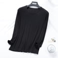 thumbnail image 1 of TaTaai Mens Round Neck Long Sleeve Pajama Top Thin Loose Fit Sleepwear Can Be Worn As Outerwear for Home Fall Spring Gift, 1 of 7