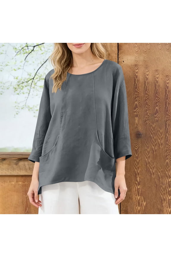 Summer Lightweight Cardigan for Women, Linen V Neck Long Sleeve Open Front Top, Casual Solid Color Cover Up for Beach Style Gift