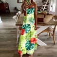 thumbnail image 1 of TaTaai Women Elegant Print V-Neck Sleeveless Cami Long Dress Casual Comfortable Lightweight for Summer Daily Beach Vacation Outfit Gift, 1 of 5