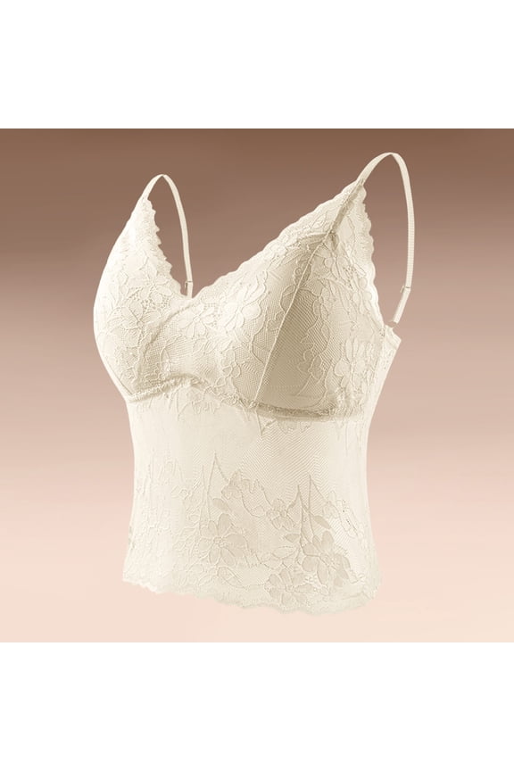 Women's Detail Camisole with Built-In Bra Pads, Adjustable Straps, and Soft Breathable Comfort Gift