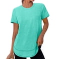 thumbnail image 1 of TaTaai Women‘s Soft UPF T-Shirt, Short Sleeve Round Neck Sun Protection Top, Solid Color Athletic Shirt for Outdoor and Casual Wear Gift, 1 of 9