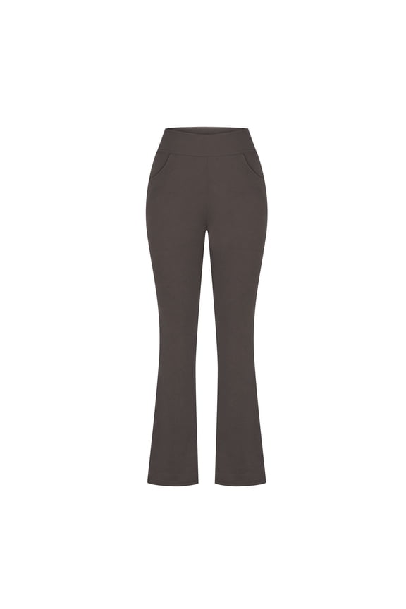 Womens Bootcut Yoga Pants High Waist Elastic Solid Flare Leggings Stretchy for Workout