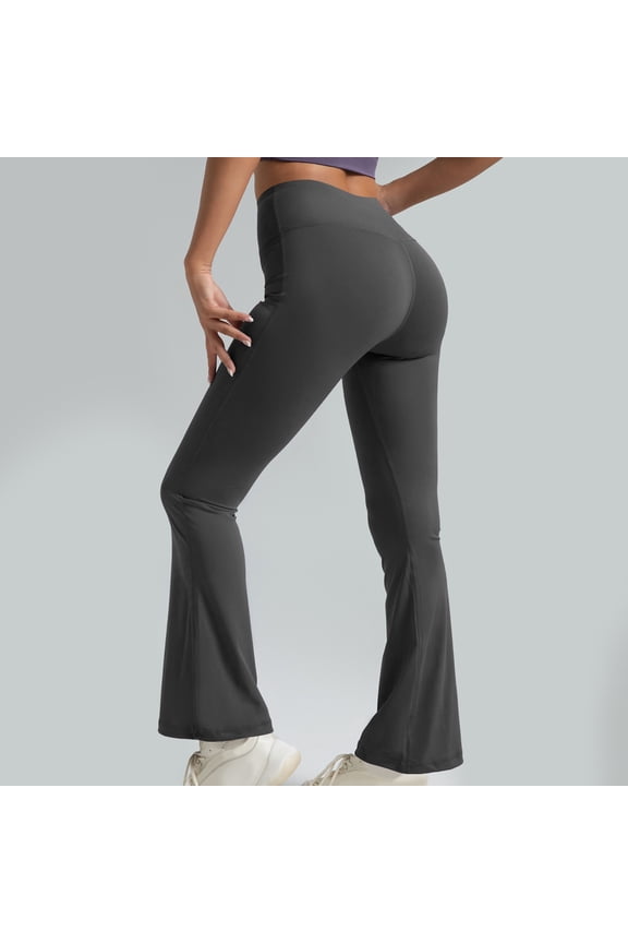 Womens High Waist Stretchy Yoga Pants Butt Lifting Solid Long Leggings for Workout Running