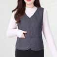 thumbnail image 1 of TaTaai Womens Lightweight Quilted Vest Long Sleeve Solid Color Thermal Slim Fit Puffer Vest for Winter Warmth Layering 1-Pack Gift, 1 of 8