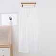 thumbnail image 1 of TaTaai Womens Plus Size Pants Elastic Drawstring Waist Side Pocket Twill Jacquard Straight Leg Solid Soft Breathable Trousers Gift, 1 of 5