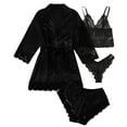 thumbnail image 1 of TaTaai Womens Printed Camisole Dress Pajama Set Sleeveless Four Piece Lounge Wear for Home Sleep Summer Gift, 1 of 3