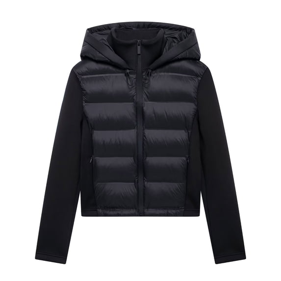 TaTaai Womens Solid Color Long Sleeve Padded Coat Winter Warm Jacket Hooded Outerwear Casual Puffer Parka Gift